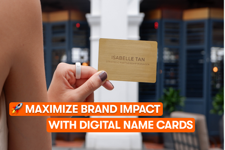 One Good Card Royal Gold Obsidian NFC Digital Name Card