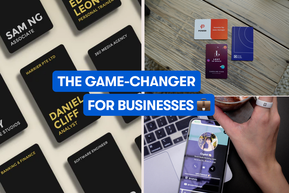 A set of digital name cards for business