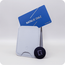 Load image into Gallery viewer, The Powerhouse bundle - consisting of One Good Card (NFC Business Card), Mini (NFC Sticker) and Duo-Flip Card Holder (MagSafe)
