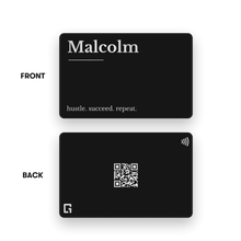 Load image into Gallery viewer, One Good Card: Smart Digital Name Card (Headline) - Personalised Near Field Communication (NFC) Digital Business Cards designs.