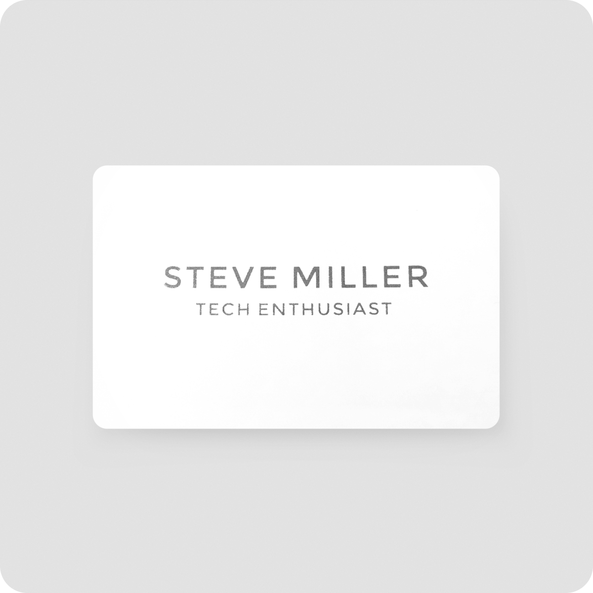 One Good Card: Smart Digital Name Card (Obsidian) - Personalised Near Field Communication (NFC) Digital Business Cards designs.