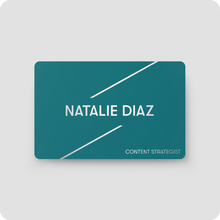 Load image into Gallery viewer, One Good Card: Smart Digital Name Card (Parallels) - Personalised Near Field Communication (NFC) Digital Business Cards designs.