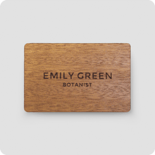Load image into Gallery viewer, One Good Card: Smart Digital Name Card (Walnut) - Personalised Near Field Communication (NFC) Digital Business Cards designs.