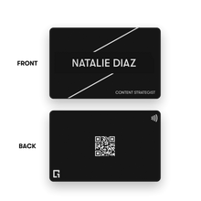 Load image into Gallery viewer, One Good Card: Smart Digital Name Card (Parallels) - Personalised Near Field Communication (NFC) Digital Business Cards designs.