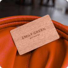 Load image into Gallery viewer, One Good Card: Smart Digital Name Card (Walnut) - Personalised Near Field Communication (NFC) Digital Business Cards designs.