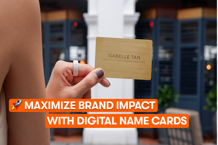 One Good Card Royal Gold Obsidian NFC Digital Name Card