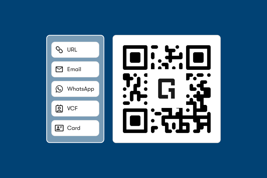 A hand holding an iPhone with aQR code in the park 