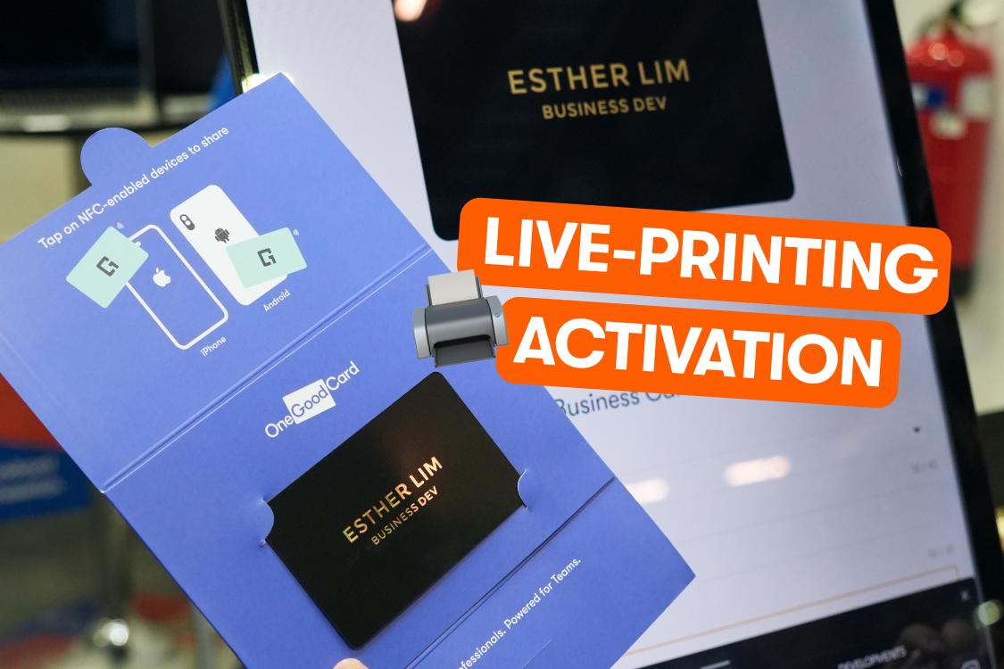 Live Printing NFC Name Cards for Corporate Events 2025