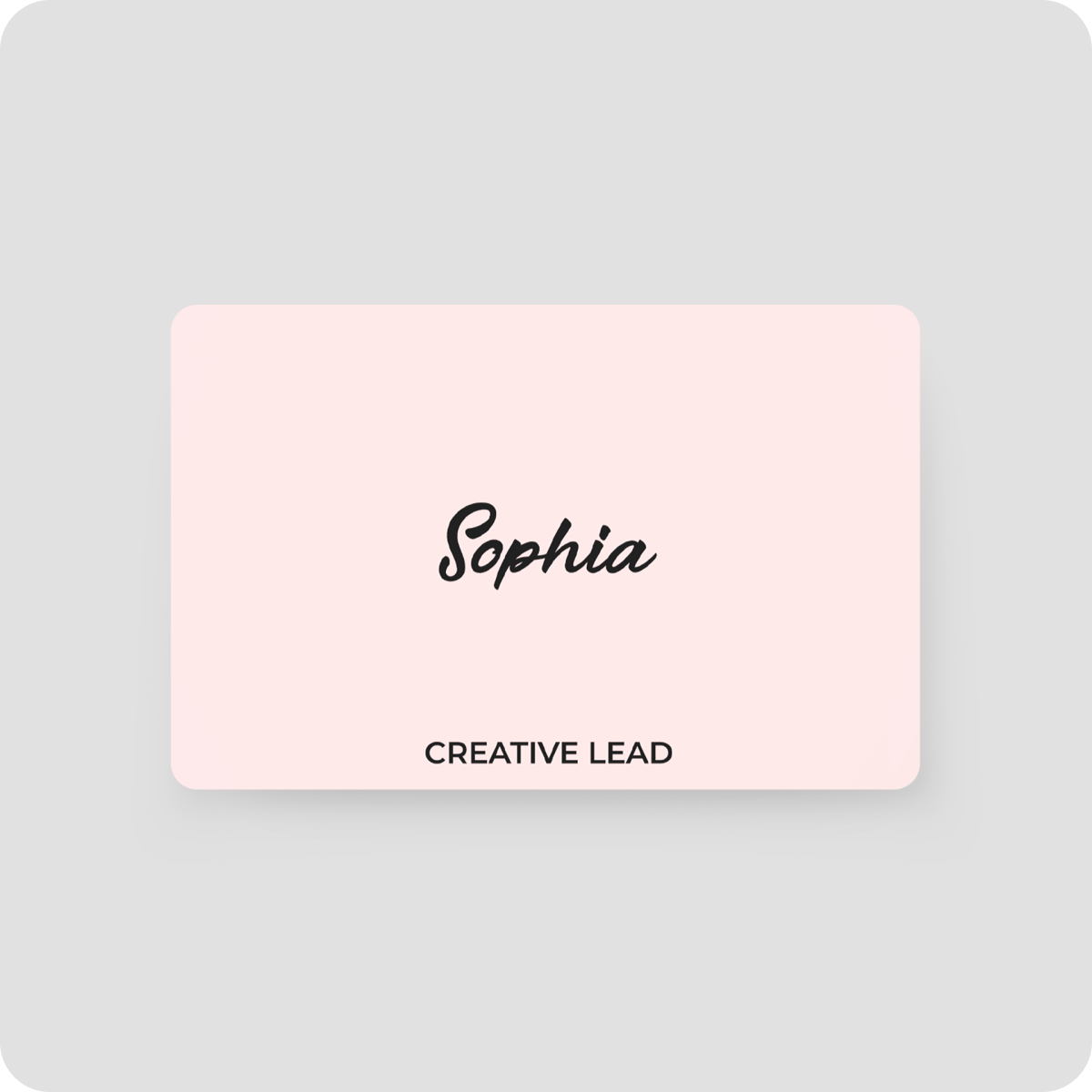 One Good Card: Smart Digital Name Card (Marker) - Personalised Near Field Communication (NFC) Digital Business Cards designs - Baby Pink