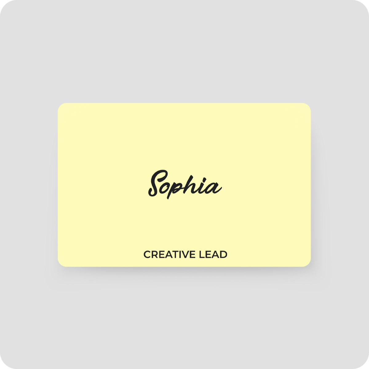 One Good Card: Smart Digital Name Card (Marker) - Personalised Near Field Communication (NFC) Digital Business Cards designs - Daisy Yellow