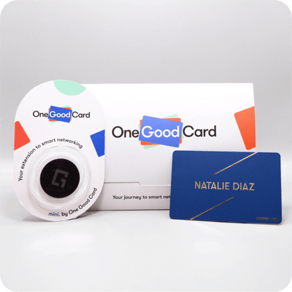The Networker bundle - consisting of One Good Card (NFC Business Card) and Mini (NFC Sticker)