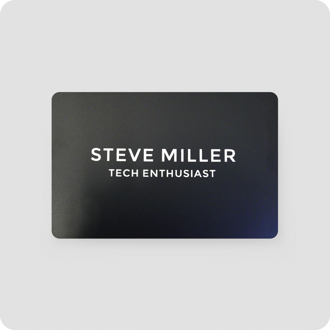 One Good Card: Smart Digital Name Card (Obsidian) - Personalised Near Field Communication (NFC) Digital Business Cards designs.