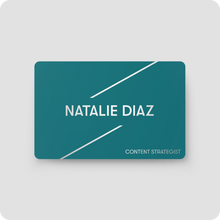 Load image into Gallery viewer, One Good Card: Smart Digital Name Card (Parallels) - Personalised Near Field Communication (NFC) Digital Business Cards designs.
