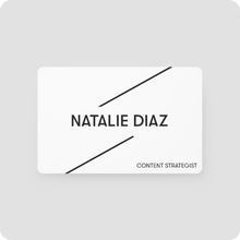 Load image into Gallery viewer, One Good Card: Smart Digital Name Card (Parallels) - Personalised Near Field Communication (NFC) Digital Business Cards designs.
