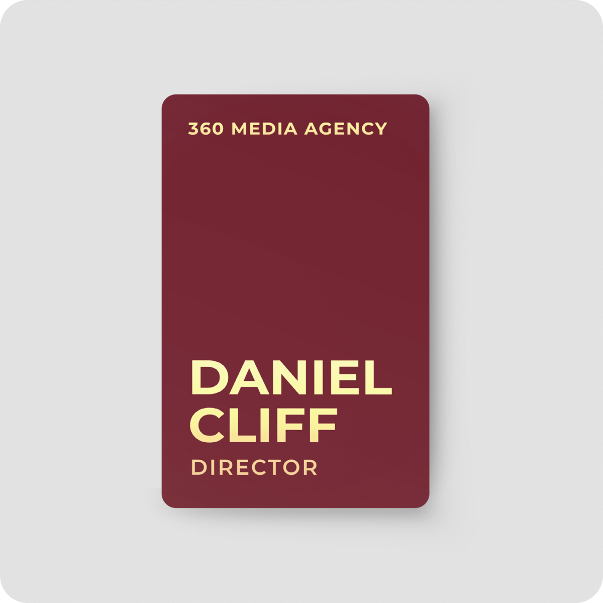 One Good Card | Smart Digital Name Card (Portrait) - Personalised Near Field Communication (NFC) Business Cards designs.