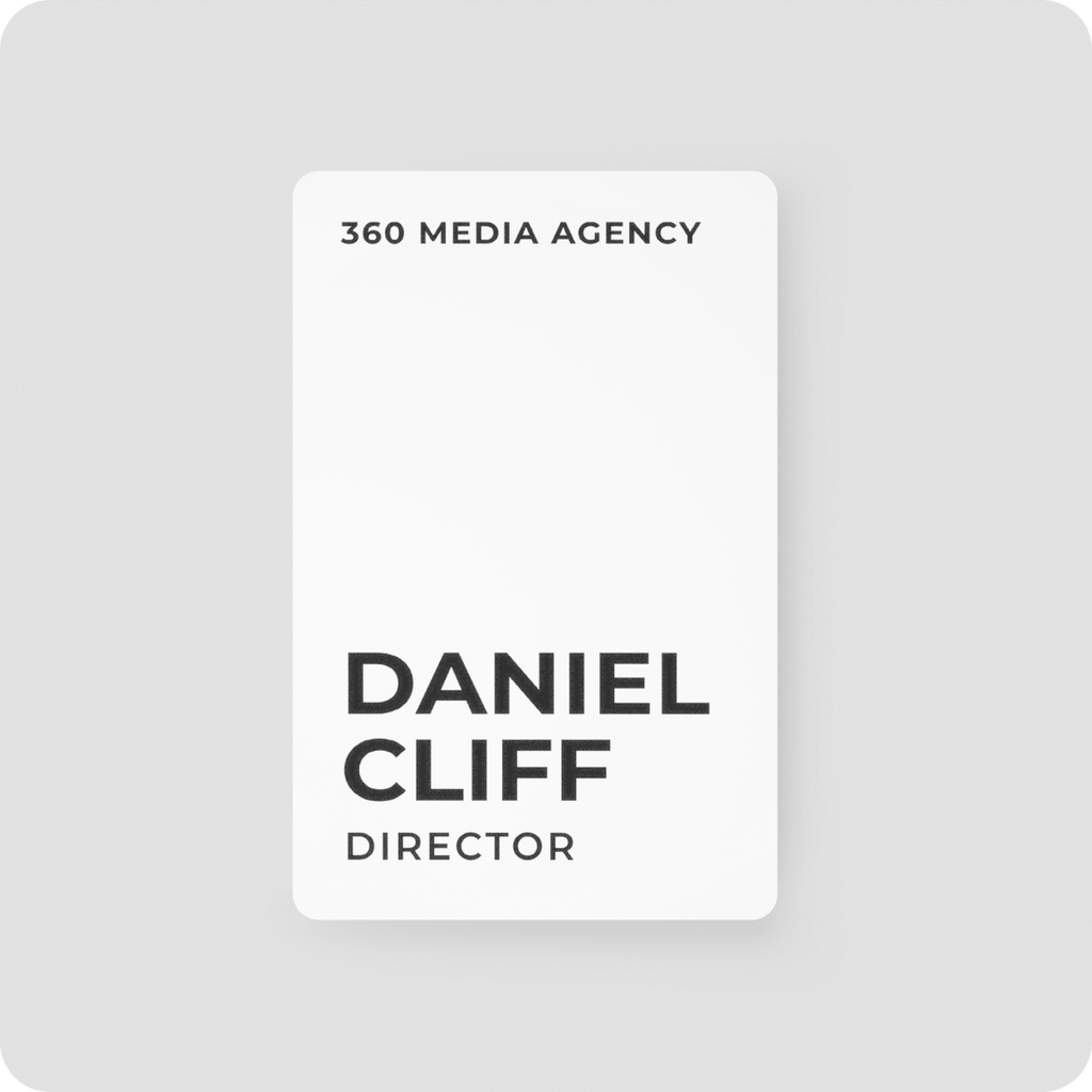 One Good Card: Smart Digital Name Card (Portrait) - Personalised Near Field Communication (NFC) Digital Business Cards designs.