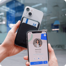 Load image into Gallery viewer, One Good Card: Smart Digital Name Card (Duo-Flip Card Holder (Magsafe)) - Personalised Near Field Communication (NFC) Digital Business Cards designs.
