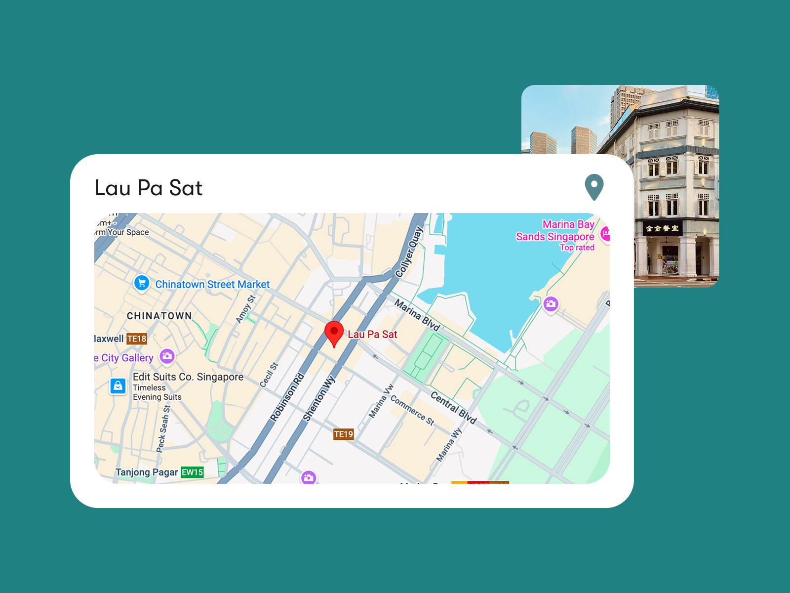 Business address widget preview