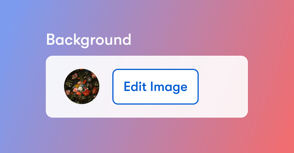 Banner and background styling preview