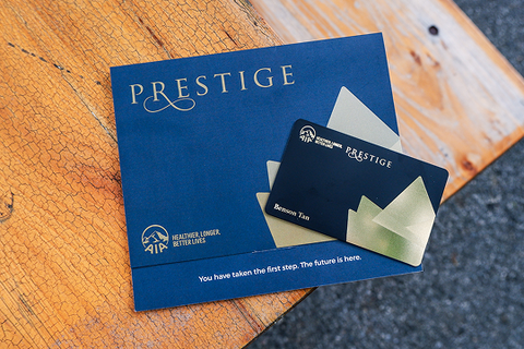 AIA Singapore branded NFC business cards for top performers