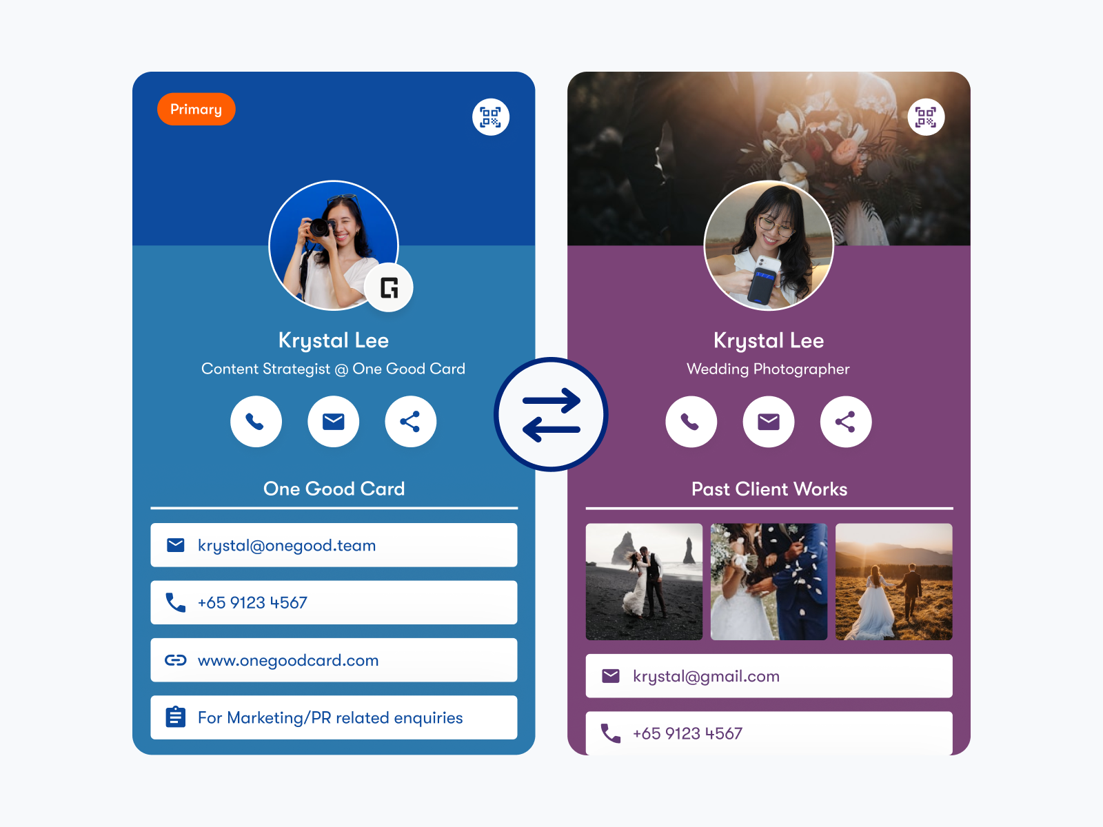 Multi-profile display preview
