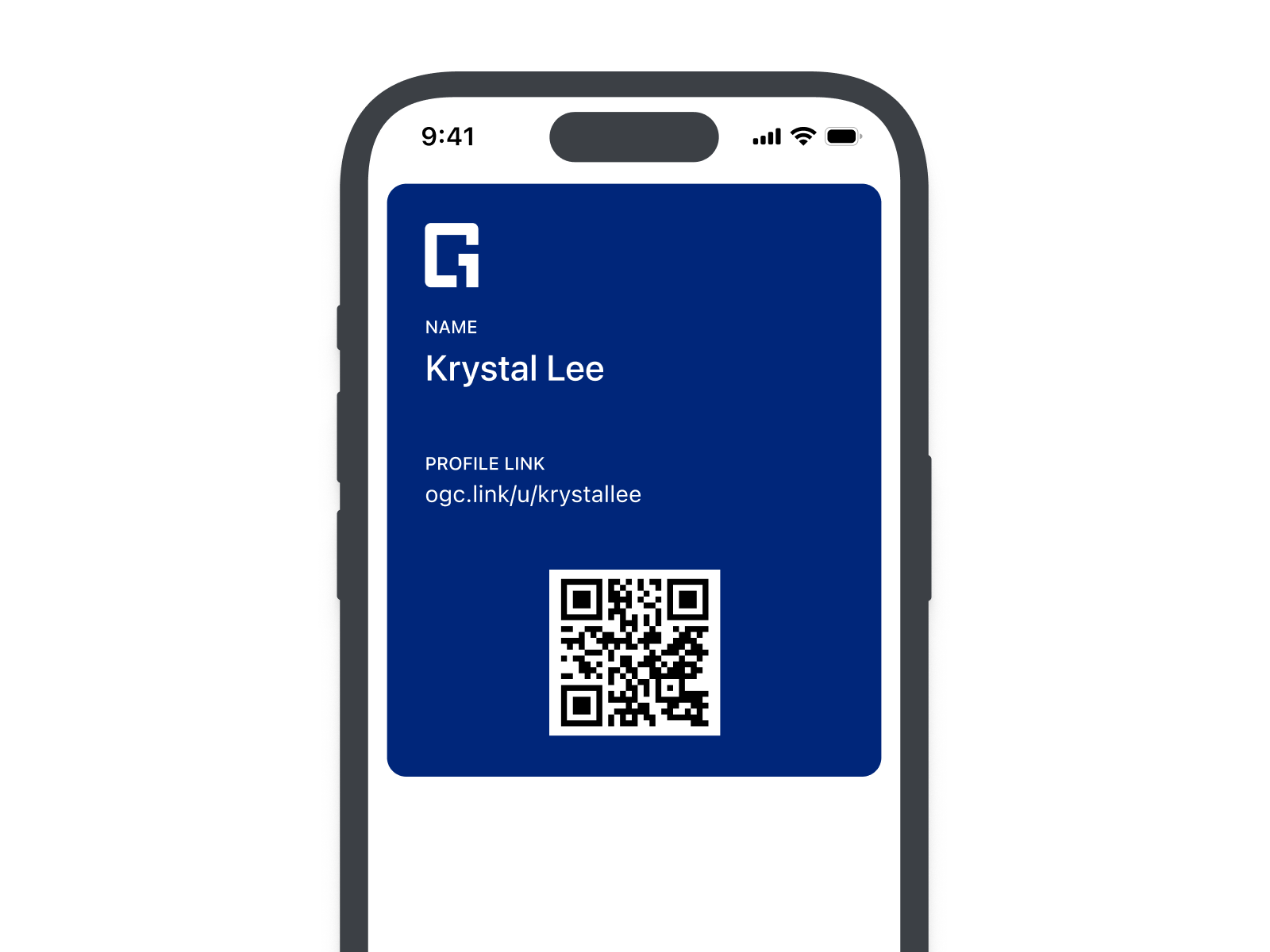 Digital business card saved to Apple Wallet and Google Wallet