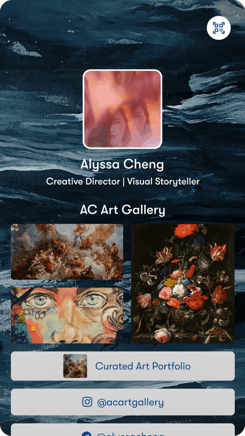 Acart Gallery digital business card profile