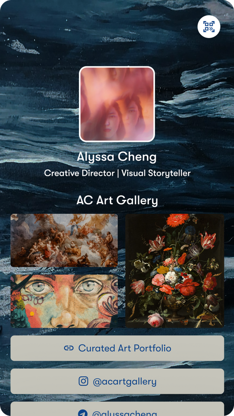 Acart Gallery digital business card profile