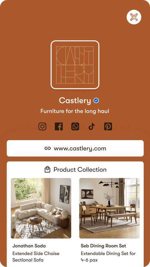 Castlery digital business card profile