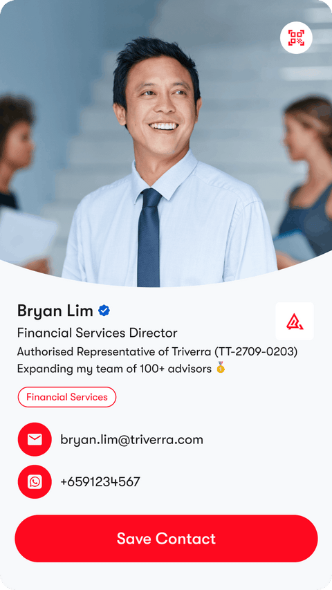 Triverra digital business card profile