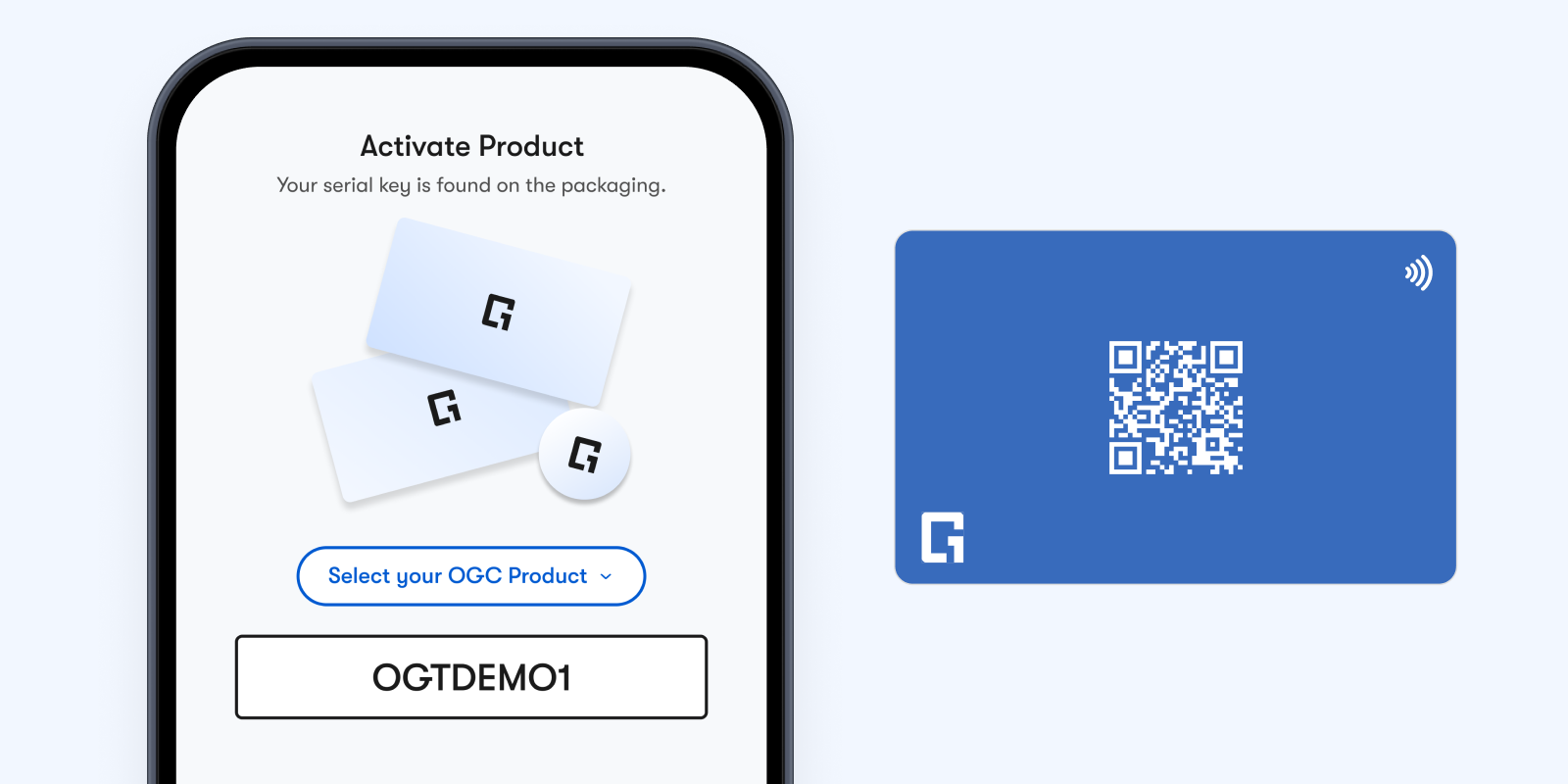 Activating a newly delivered One Good Card NFC business card