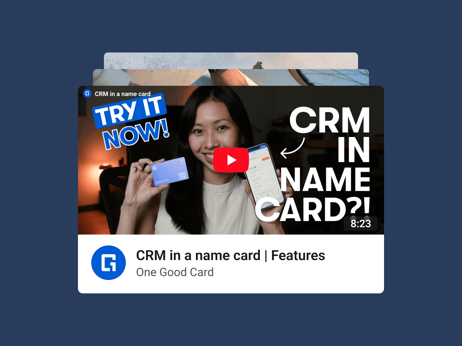 Video embed widget preview
